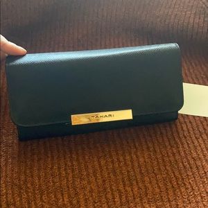 Tahari Black & Pink Wallet/Clutch